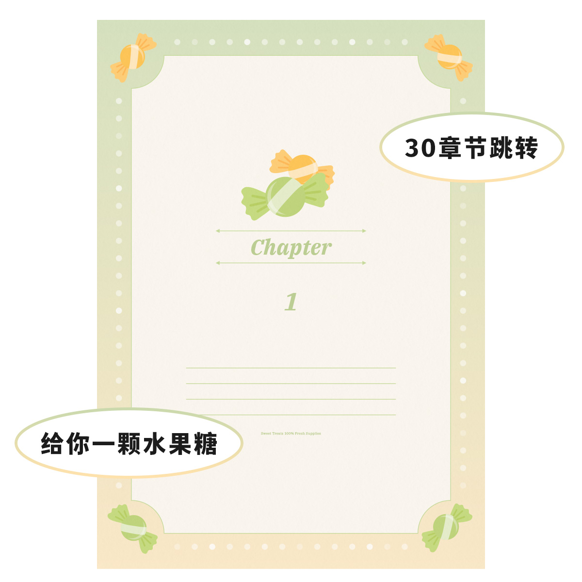 Muo| 甜蜜陷阱渐变风goodnotes电子笔记本模板ipad手帐notability - 图2