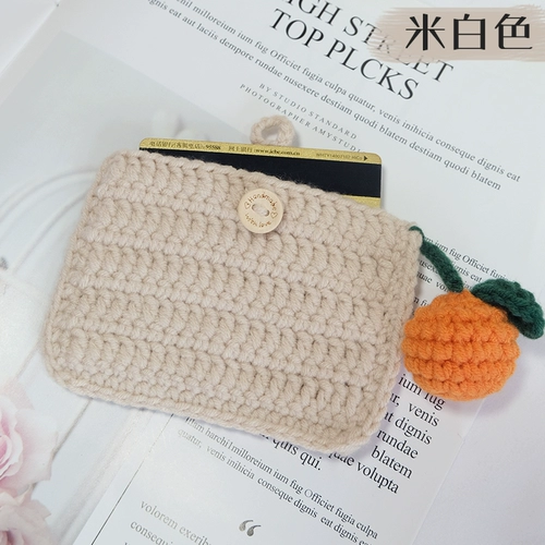 Крючок для вязания ручной работы, плетеный набор материалов, картхолдер, трикотажный кошелек, сумка, барсетка, «сделай сам»