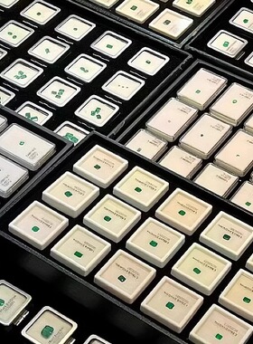 天然哥伦比亚祖母绿裸石刻面戒指