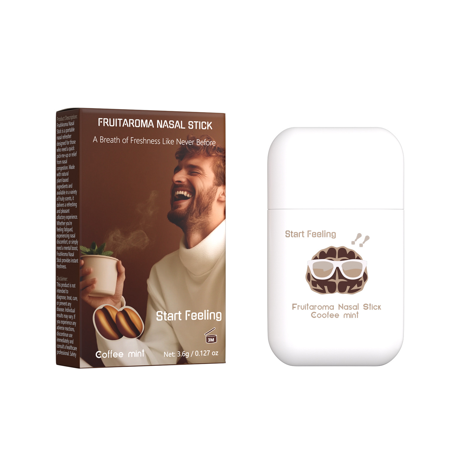 Refreshing Nasal Cool Inhaler Antisnoring Mint Nasal Stick - 图3