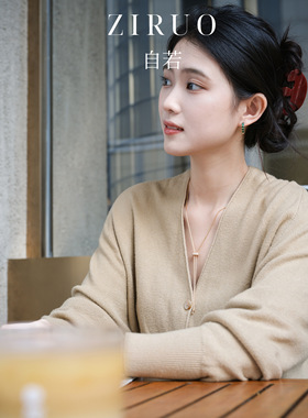S925银自由搭配圆蛇骨抽拉项链女轻奢精致项链百搭锁骨链