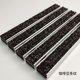 Aluminum alloy embedded entrance door scraping mud and dustproof floor mat