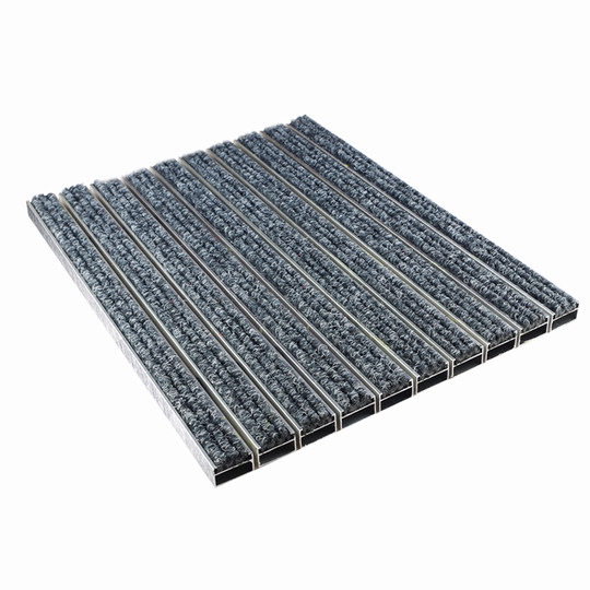 Aluminum alloy embedded entrance door scraping mud and dustproof floor mat