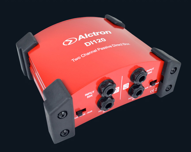 Alctron/爱克创 DI120 两路无源DI盒 阻抗变换器 双路 舞台效果器 - 图0