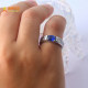 PT950 platinum royal sapphire ring