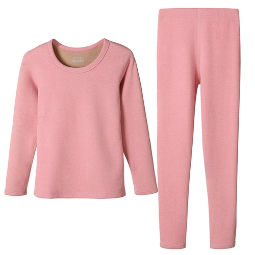 Удерживающее тепло нижнее белье, утепленный комплект, бархатное термобелье, увеличенная толщина, большой размер