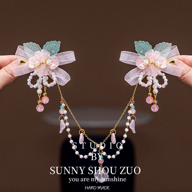 中国风不伤发额头链古风眉心坠头饰2026春节宝宝发饰花朵汉服额链,淘宝优惠券,粉丝福利购,淘宝优惠卷