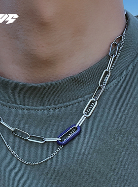 嘻哈小众高级感双层项链EBYG