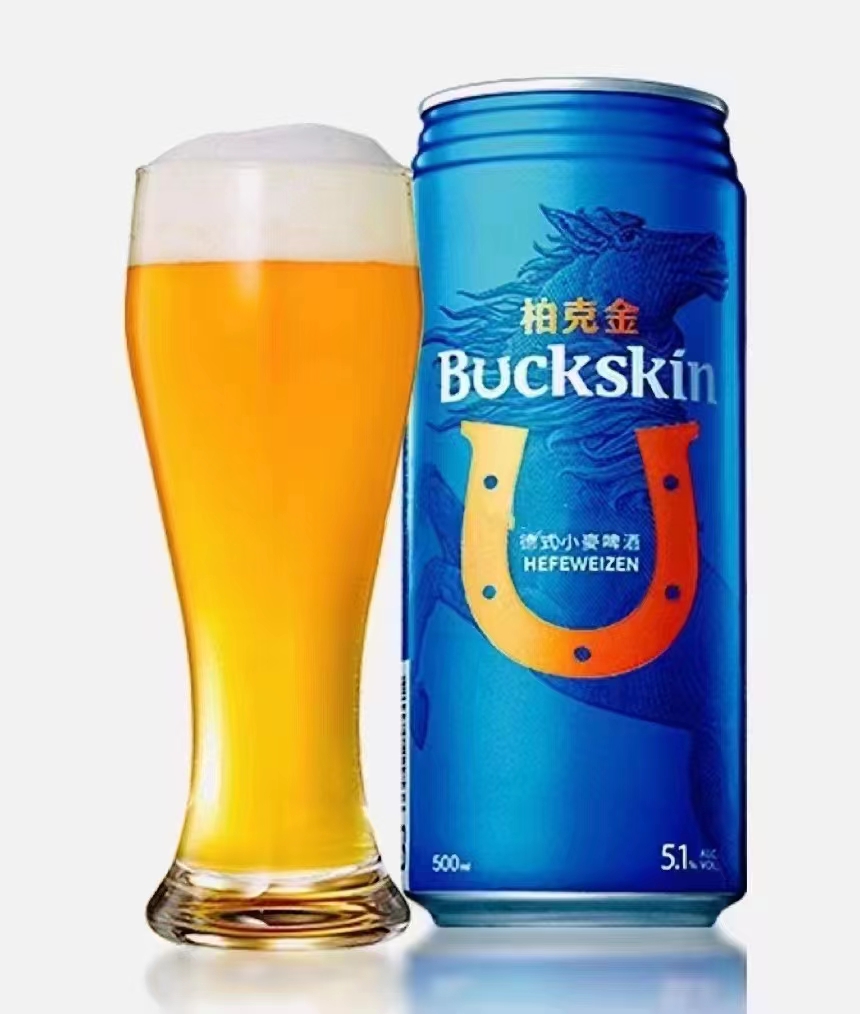 台湾啤酒柏克金BUCKSKIN易拉罐高度5.1度500ml*24瓶德式小麦啤酒-图2