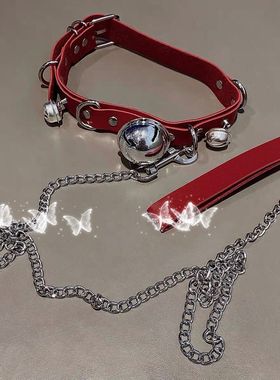 铃铛项圈女颈带链子puppy小圈工具choker皮质项链手套装k9新款