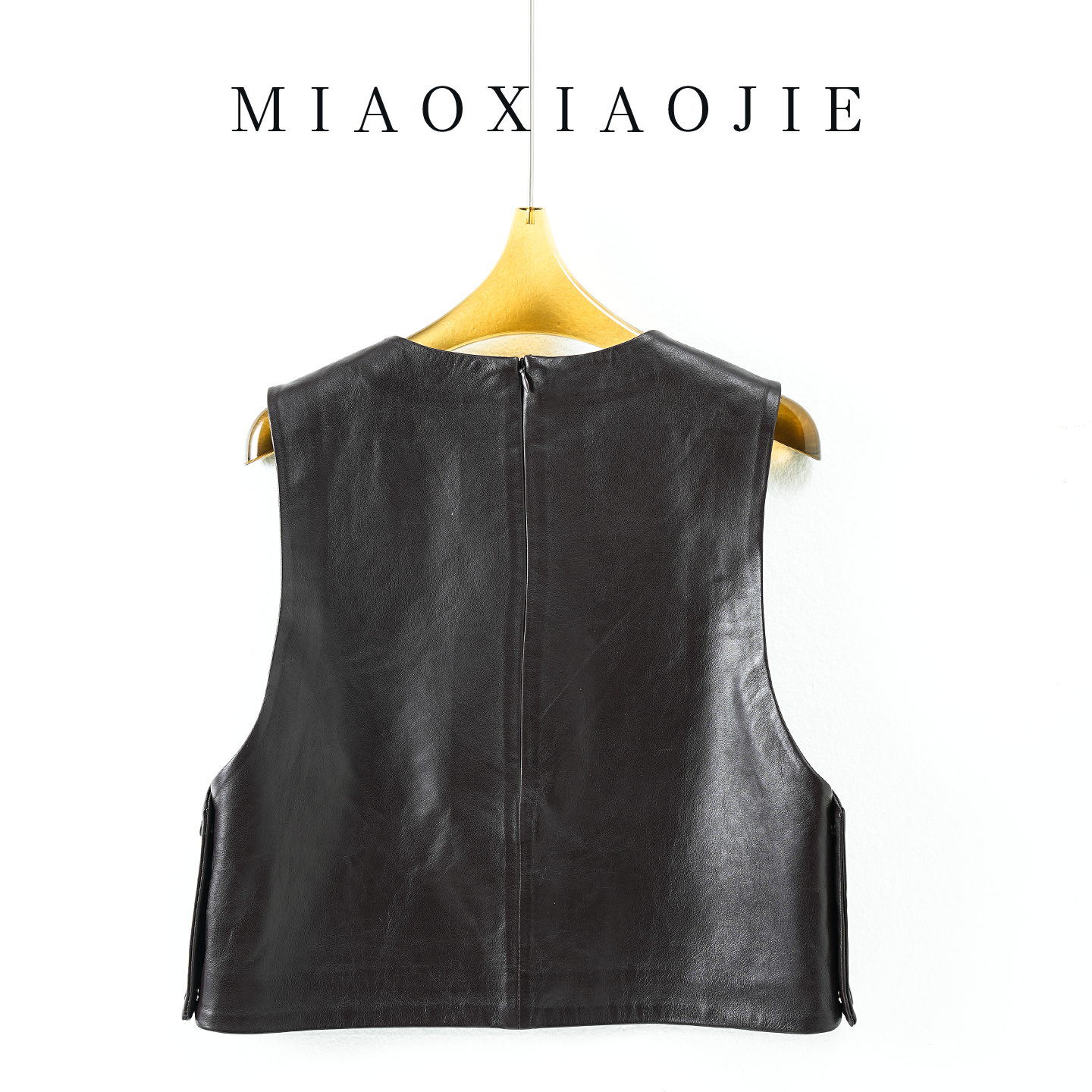 欧货高端羊皮真皮背心皮马夹女小个子短款皮坎肩2026春秋新款,淘宝优惠券,粉丝福利购,淘宝优惠卷