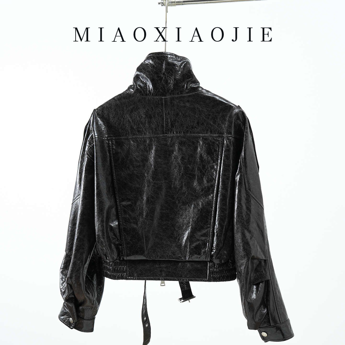 欧洲站高端亮面小羊皮真皮皮衣女短款2026春新款小个子皮夹克外套,淘宝优惠券,粉丝福利购,淘宝优惠卷