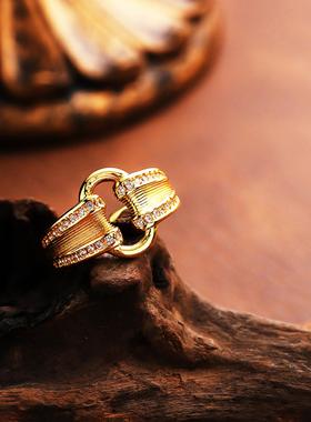 轻奢巴克洛珍珠开口戒指女款