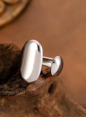 钛钢时尚开口戒指欧美风