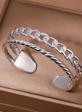 欧美个性不规则开口手镯