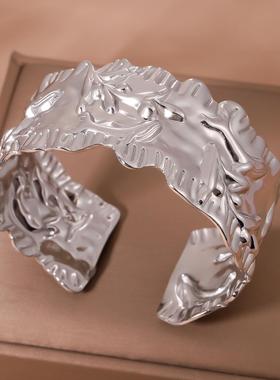 C形开口光面手镯女时尚百搭