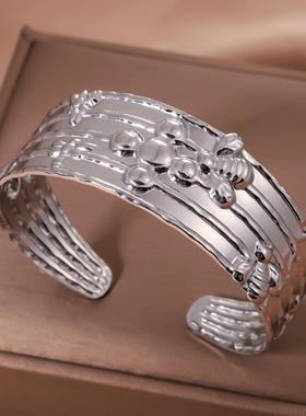 欧美高级感开口不锈钢手镯