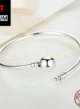 艾芙乐diy雪花S925纯银手镯