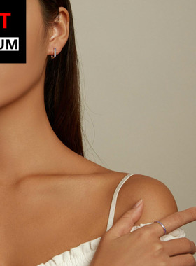 艾芙乐欧美流行纯银s925简约撞色