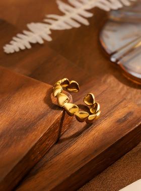 钛钢几何开口不掉色女戒