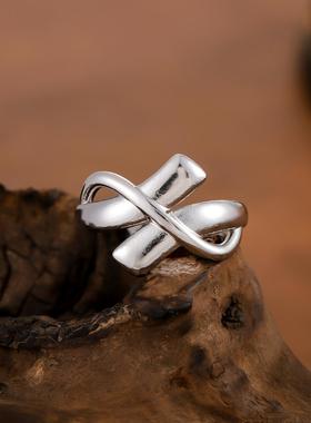 欧美风真金电镀开口戒指