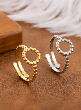 艾芙乐灵动可爱螃蟹开口戒海洋