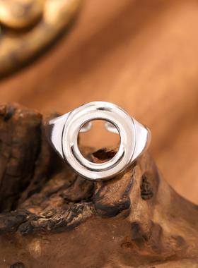 艾芙乐原创纯银爱心开口戒指s925