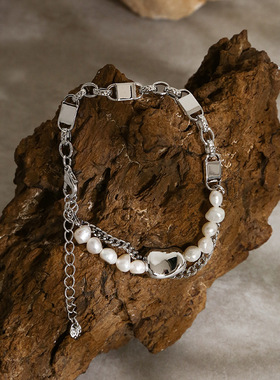 珍珠手链女ins小众设计感情侣手