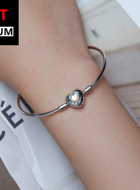 艾芙乐原创纯银s925爱心月光石