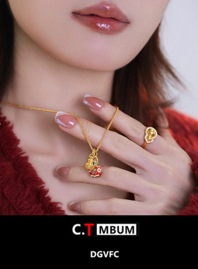 新中式吞金兽宝葫芦项链女款时尚