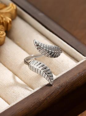 欧美钛钢简约情侣戒指女食指戒