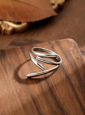 亚马逊货源时尚纯银复古花纹蝴蝶