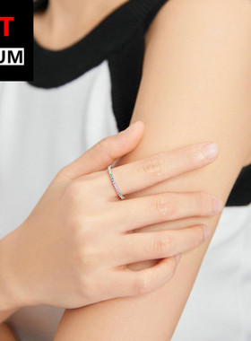 原创跨境外贸纯银s925彩虹戒指女