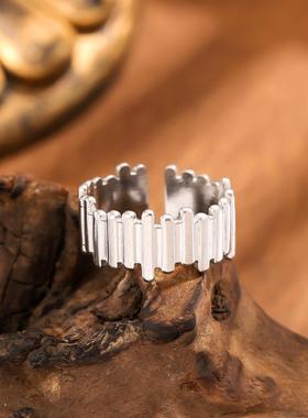 欧美风不锈钢开口戒指女ins风