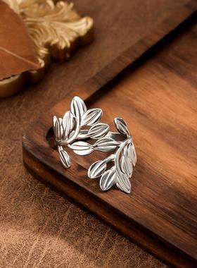 不锈钢镀金几何开口戒指