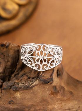 ins风18K镀金钛钢戒指女