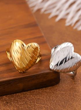 不锈钢海马开口戒指高级感