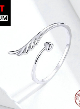 亚马逊热卖纯银S925天使翅膀开口