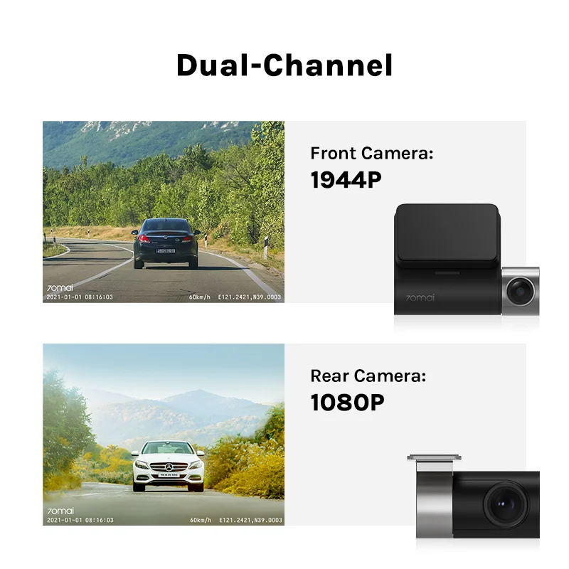 70mai DashCam A500S 1944P ADAS GPS Camera CarDVR 24H Parking-图0