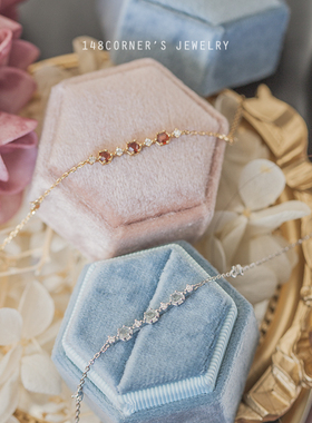 日系定制法式宫廷长条细手链