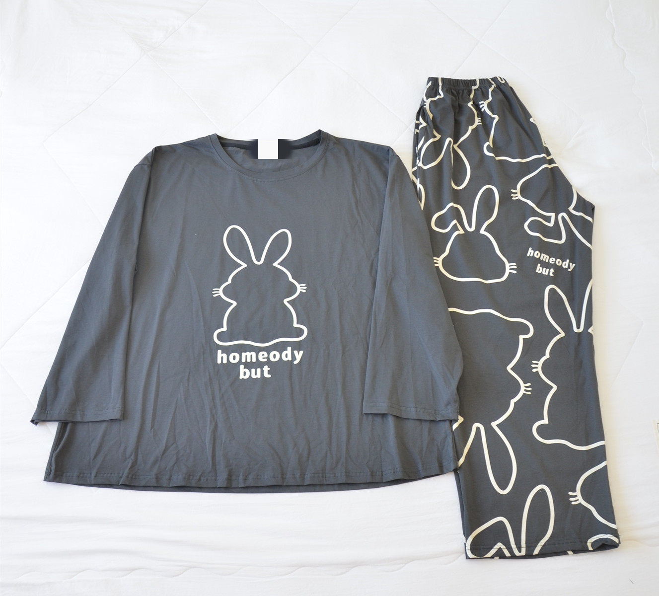 200斤加肥大码情侣卡通兔兔睡衣男女秋季长袖圆领纯棉胖MM家居服,淘宝优惠券,粉丝福利购,淘宝优惠卷