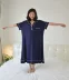 Mùa hè nữ cộng với phân bón XL chất béo MM phụ nữ mang thai phương thức áo sơ mi cardigan cho con bú áo ngủ ngắn tay áo dài - Đêm đầm