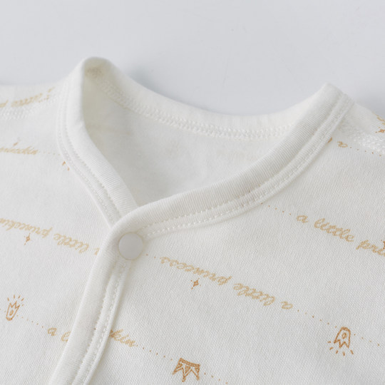 Kangle baby baby jumpsuit autumn and winter bottoming pure cotton newborn clothes full month baby pajamas and romper