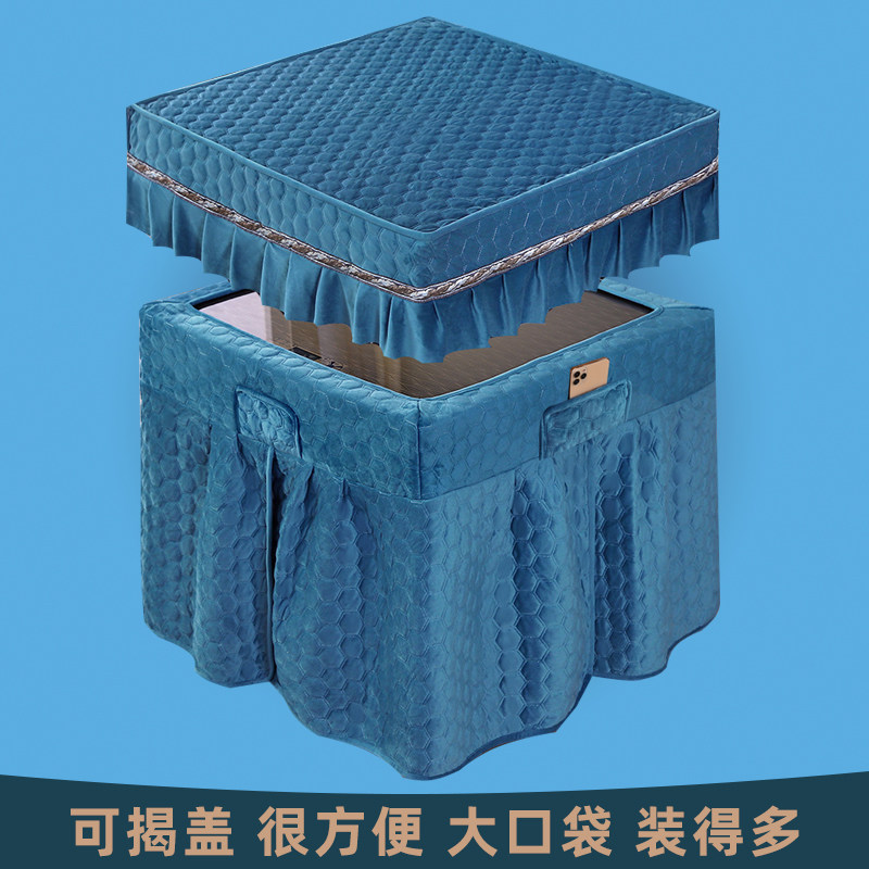 冬季新款烤火桌罩正方形电炉罩套加厚双面绒取暖桌布麻将机烤火罩,淘宝优惠券,粉丝福利购,淘宝优惠卷