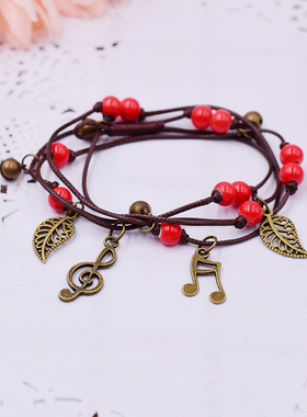 复古挂件学生礼品音乐手链