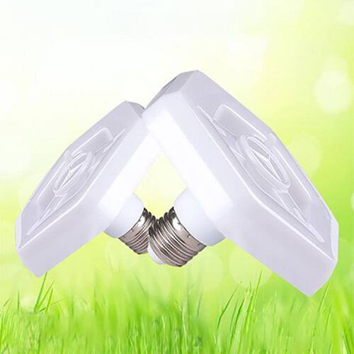 led灯泡六角飞碟灯e27螺口商用家用客厅超亮节能白光led灯泡 - 图0