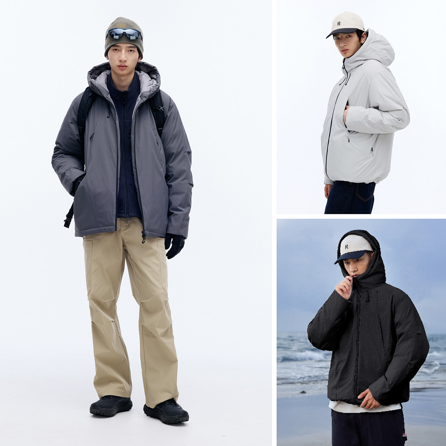 RESTICK 750FP 90%白鹅绒机能冲锋羽绒服男冬季防水防风加厚保暖,淘宝优惠券,粉丝福利购,淘宝优惠卷