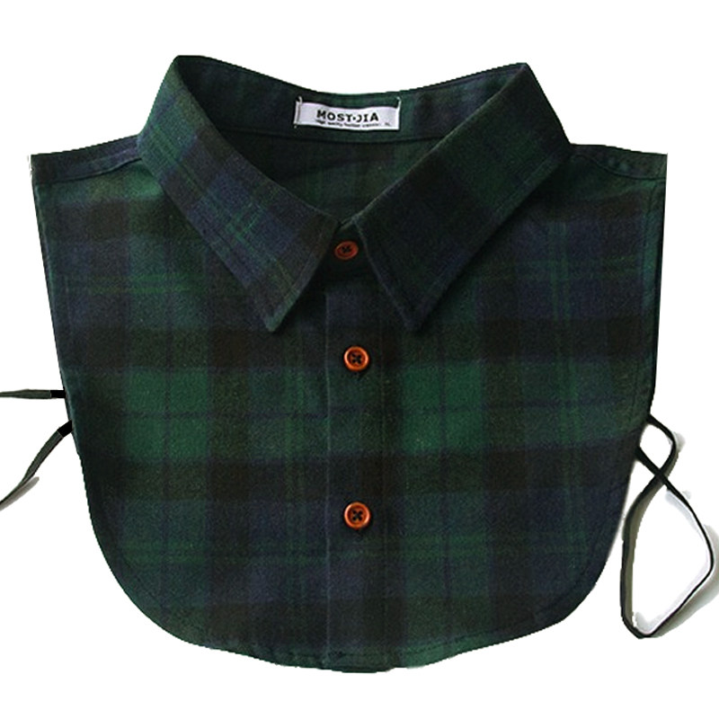 磨毛棉复古格子假领衬衣领衬衫领毛衣内搭保暖领节约领女假领子男,淘宝优惠券,粉丝福利购,淘宝优惠卷