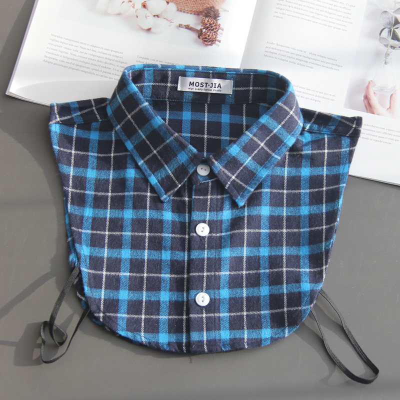 磨毛棉复古格子假领衬衣领衬衫领毛衣内搭保暖领节约领女假领子男,淘宝优惠券,粉丝福利购,淘宝优惠卷