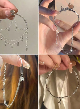 女黑蝴蝶手链闺蜜手链